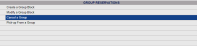 Group Reservation section of Reservations Menu Table with Cancel a Group option selected